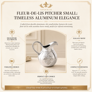 Fleur-De-Lis Pitcher Small 13