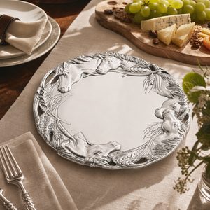 Horse Round Tray 12 6