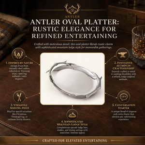 Antler Oval Platter 9