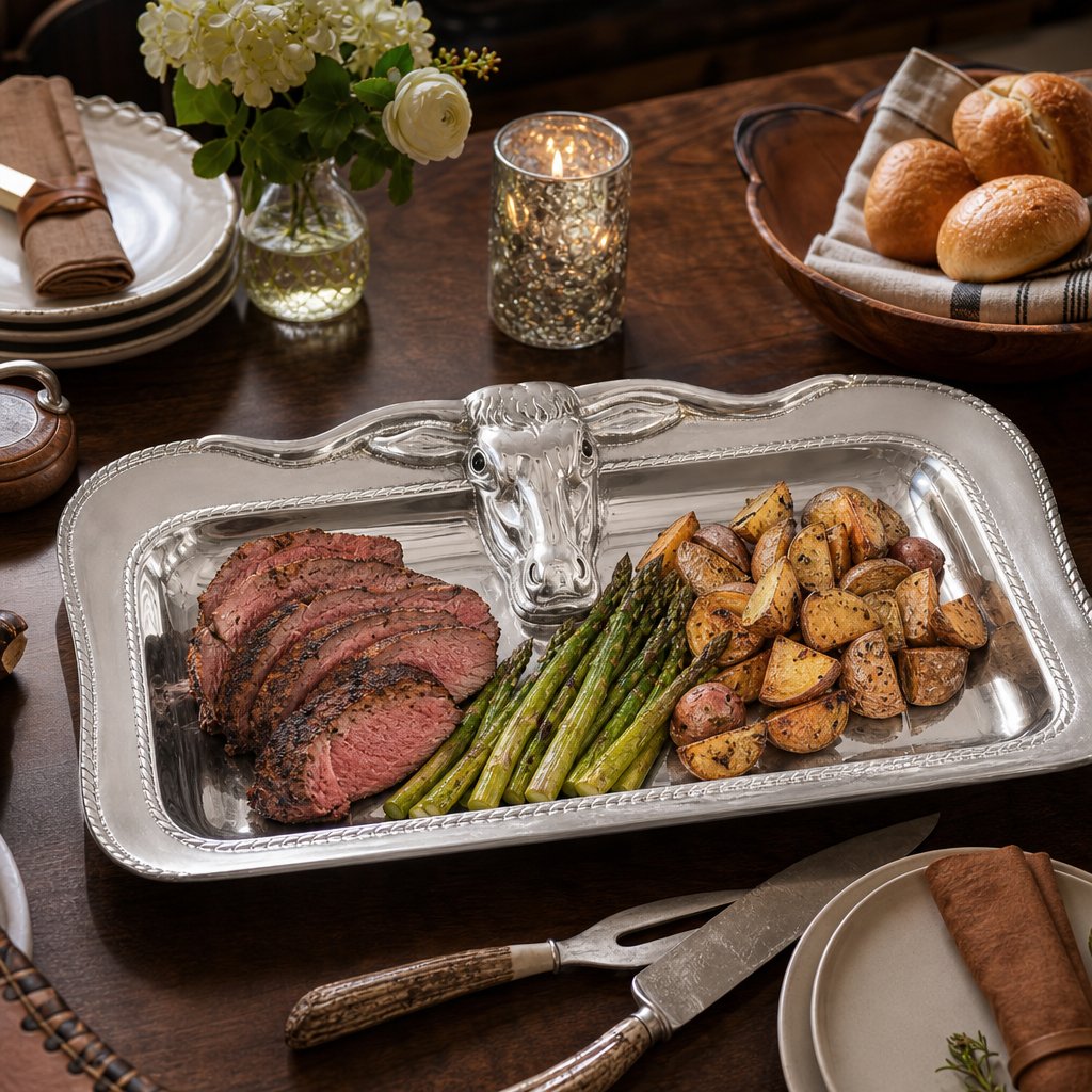 Longhorn Platter Large 7