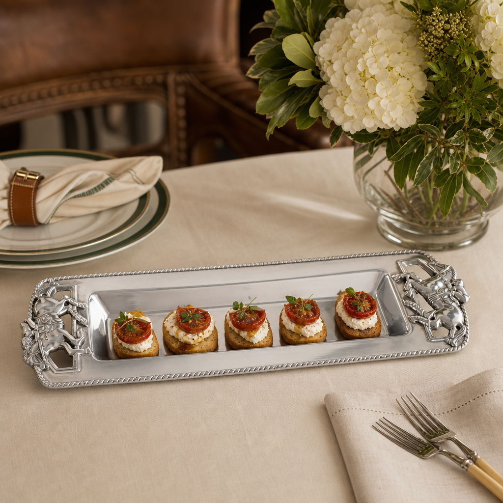 Thoroughbred Oblong Tray 9