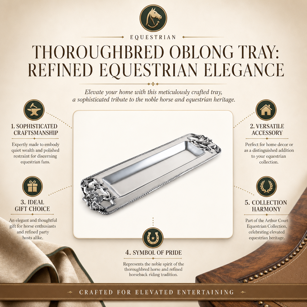Thoroughbred Oblong Tray 13