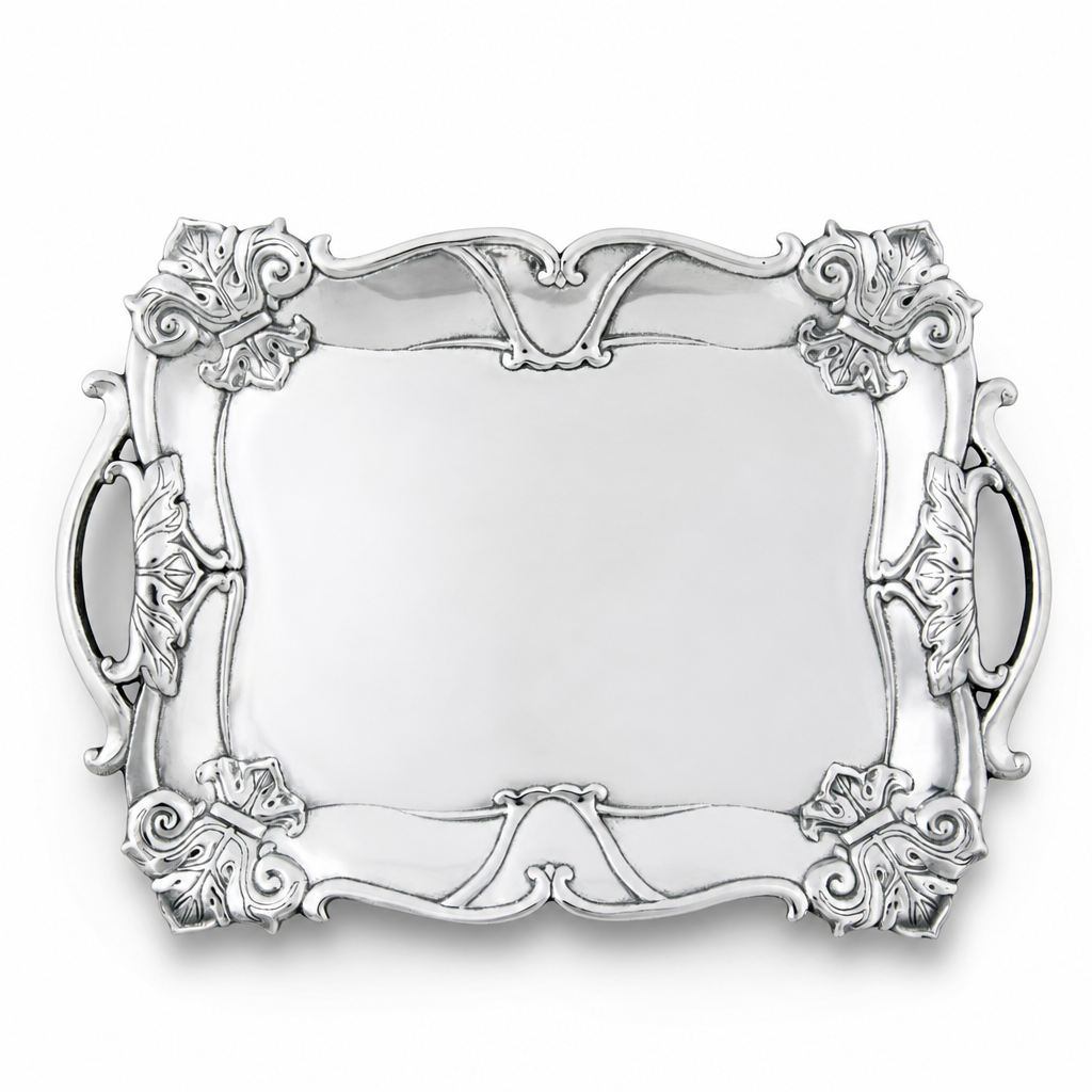 Fleur-De-Lis Rectangle Tray 8