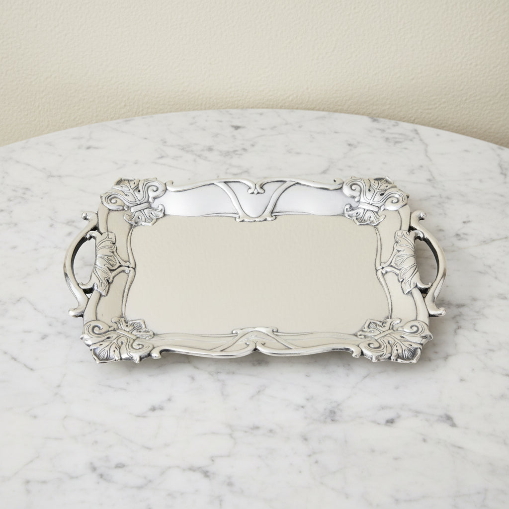 Fleur-De-Lis Rectangle Tray 11