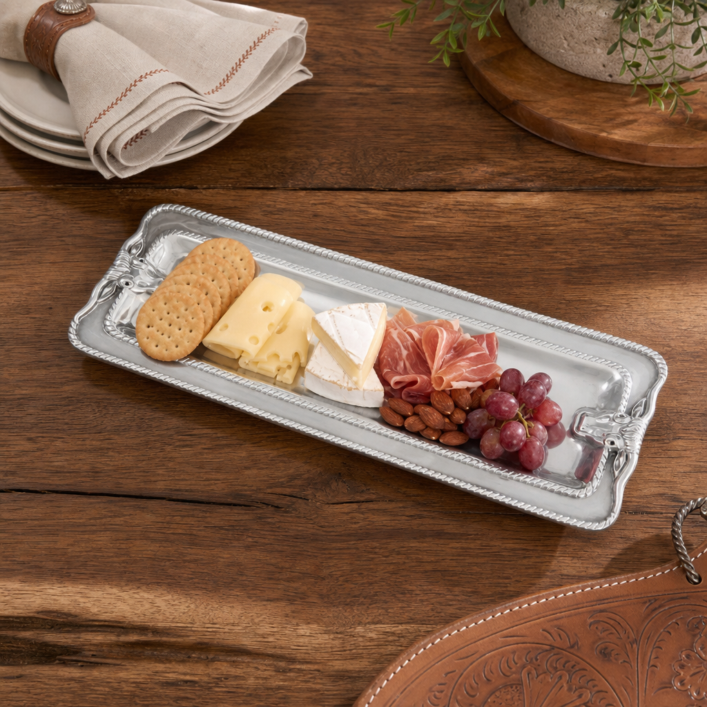 Longhorn with Braid Oblong Tray 5