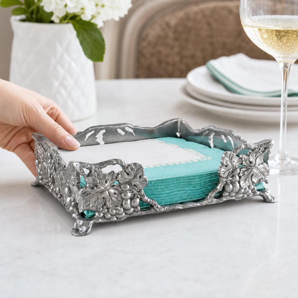 Grape Luncheon Napkin Box 9