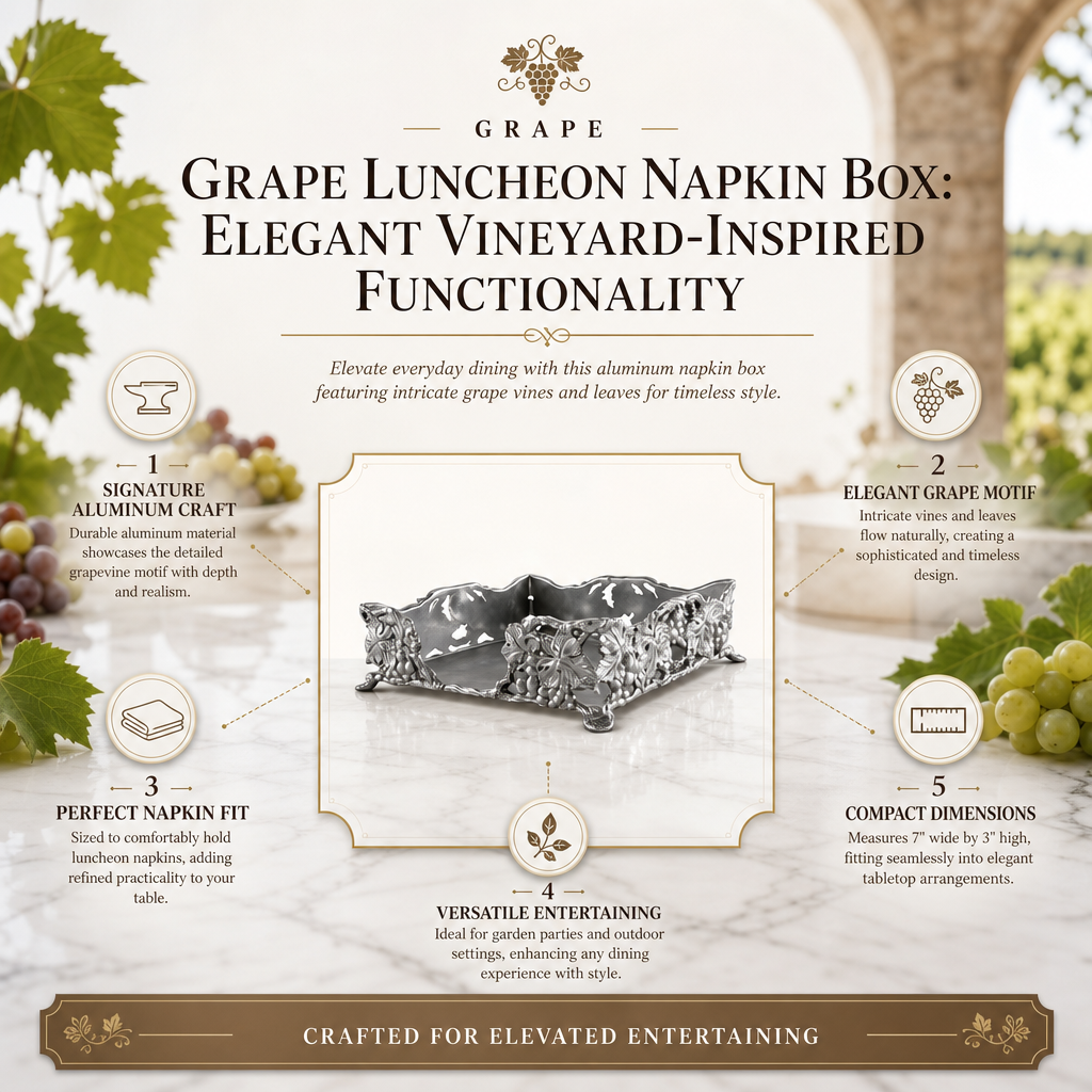 Grape Luncheon Napkin Box 11