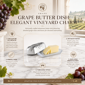 Grape Butter Dish 12