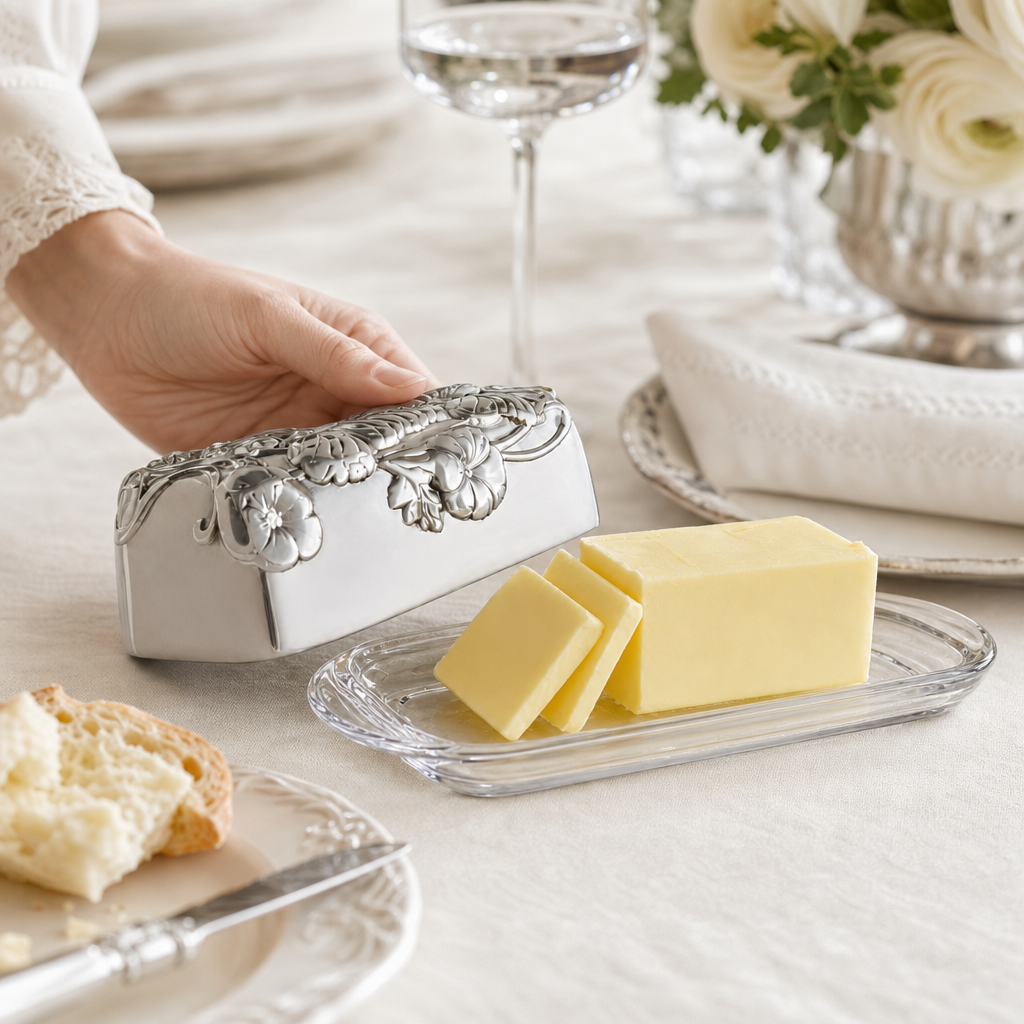 Butterfly Butter Dish 16