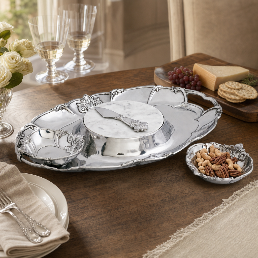 Fleur-De-Lis Tray Entertainment 6