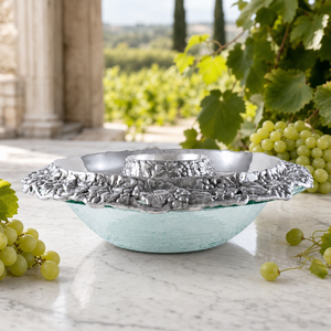 Chilling Appetizer and Seafood Serving Bowl - Grape Pattern 2