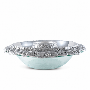 Chilling Appetizer and Seafood Serving Bowl - Grape Pattern 1