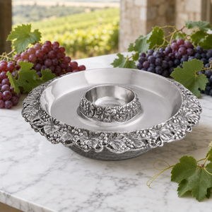 Chilling Appetizer and Seafood Serving Bowl - Grape Pattern 3