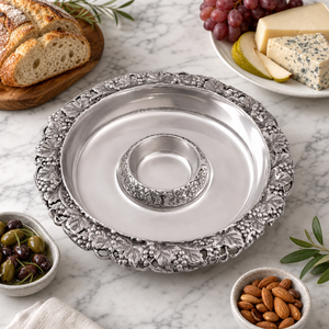 Chilling Appetizer and Seafood Serving Bowl - Grape Pattern 6