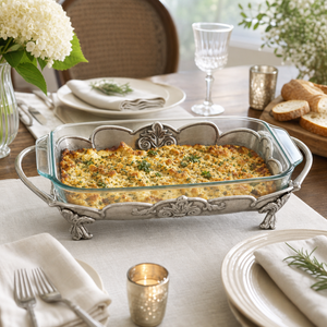 Fleur-De-Lis Pyrex Holder 3qt 6