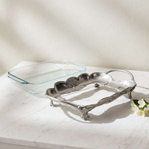 Fleur-De-Lis Pyrex Holder 3qt 10
