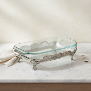 Fleur-De-Lis Pyrex Holder 3qt 11