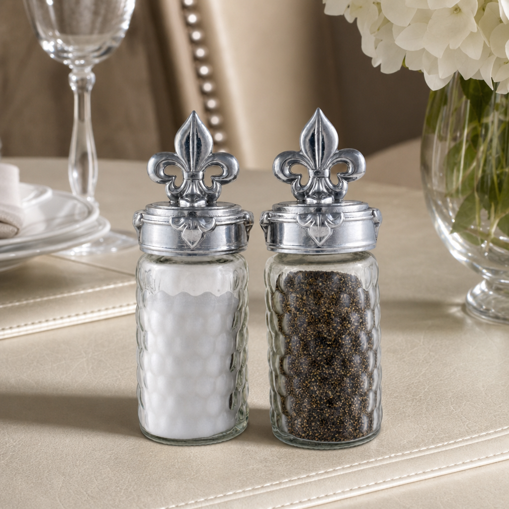 Fleur-De-Lis Salt and Pepper Set 1