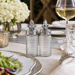 Fleur-De-Lis Salt and Pepper Set 5