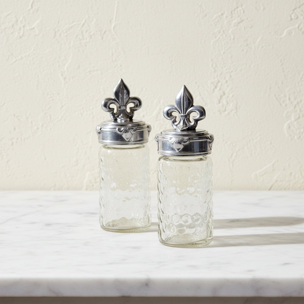 Fleur-De-Lis Salt and Pepper Set 12