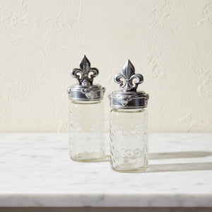 Fleur-De-Lis Salt and Pepper Set 12