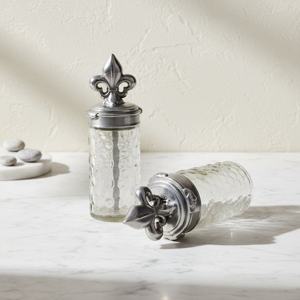 Fleur-De-Lis Salt and Pepper Set 14