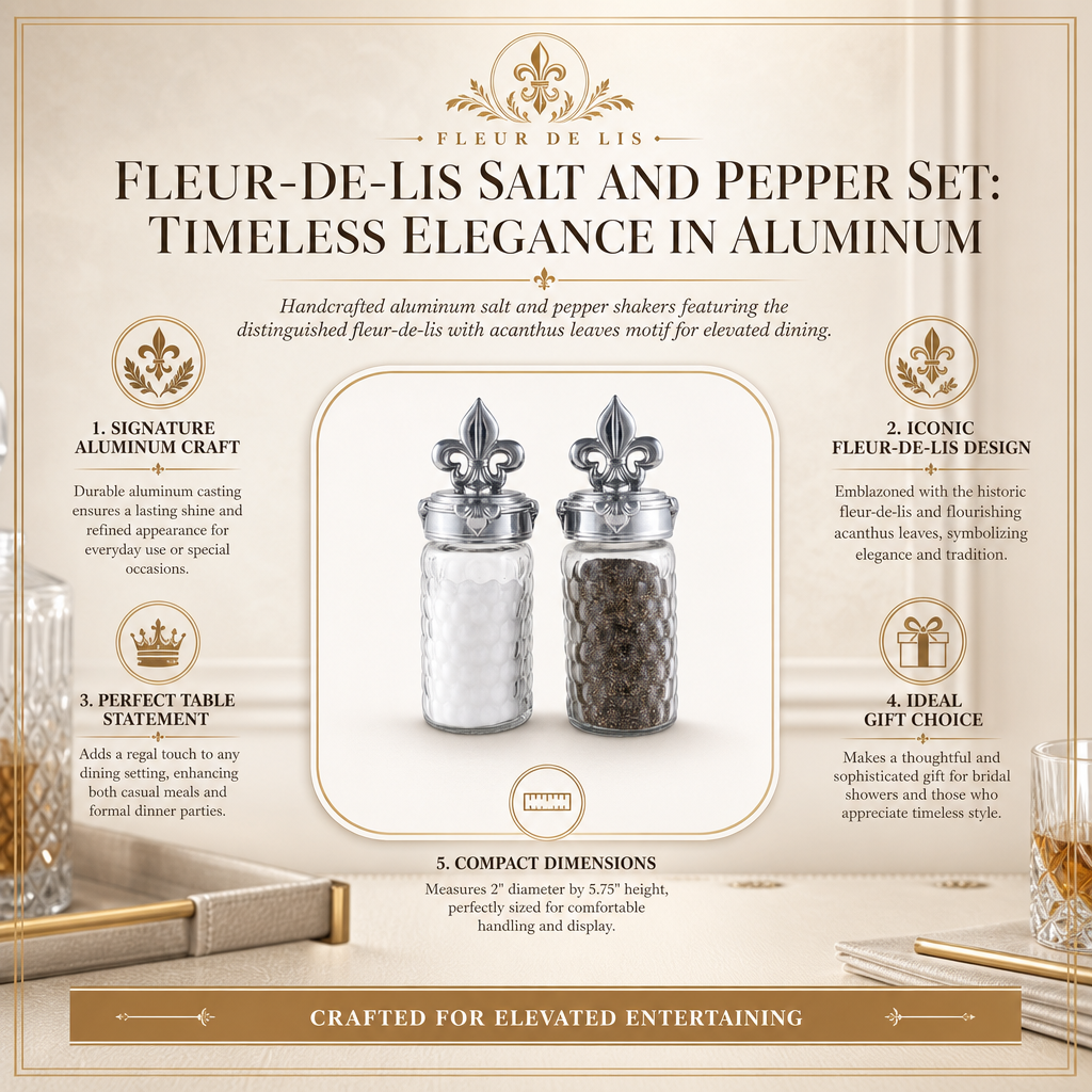 Fleur-De-Lis Salt and Pepper Set 15