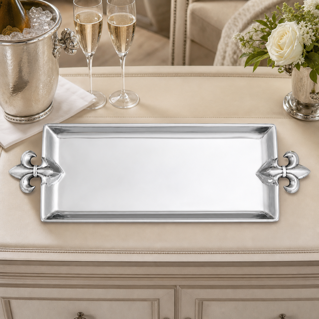 French Lily Oblong Tray 2