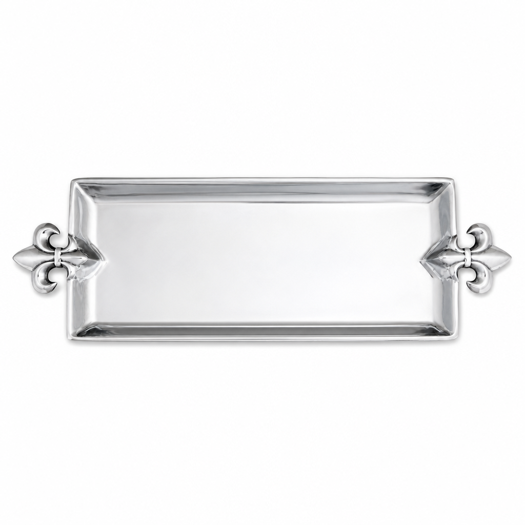 French Lily Oblong Tray 1