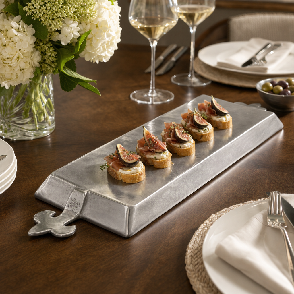French Lily Oblong Tray 7