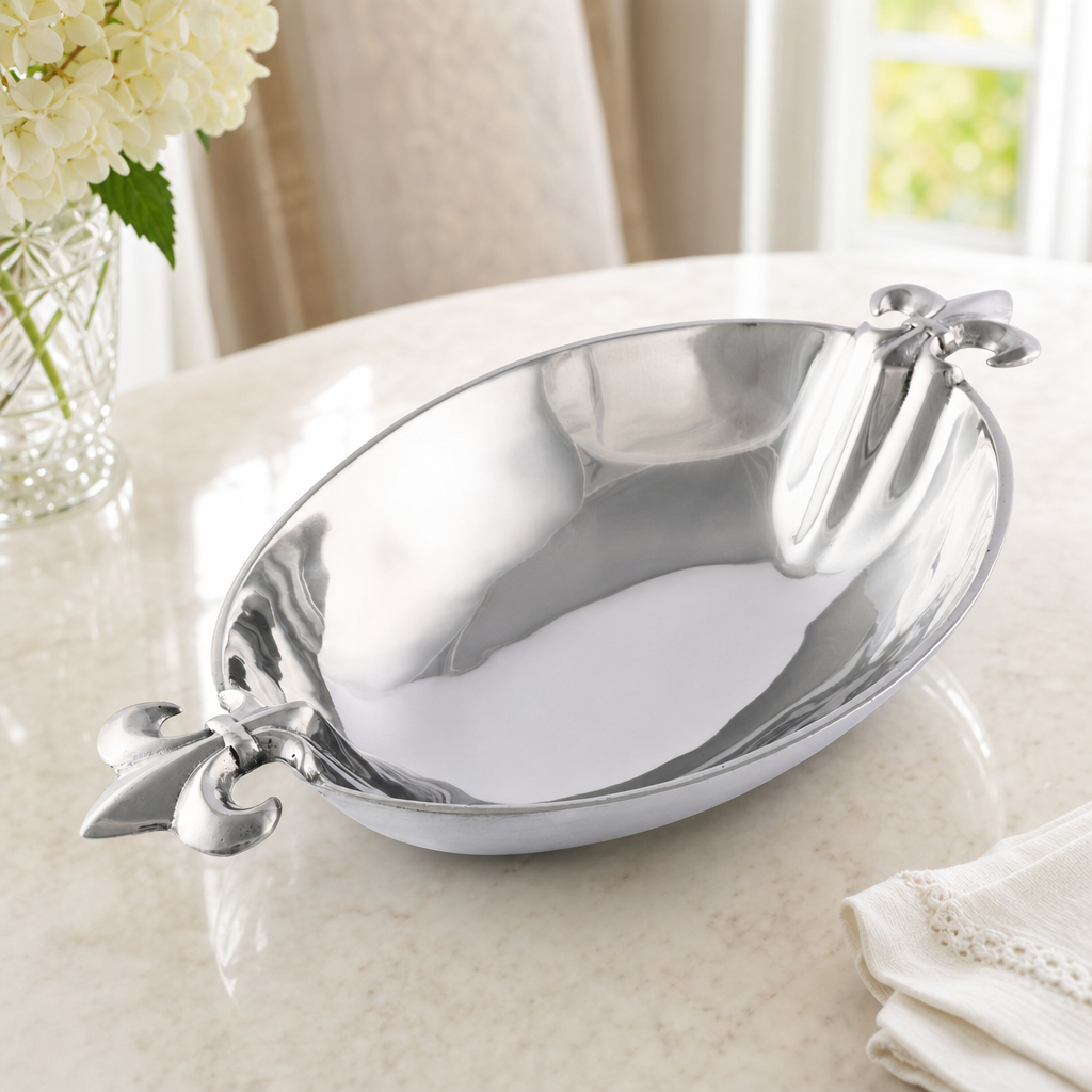 French Lily Oval Bowl 8