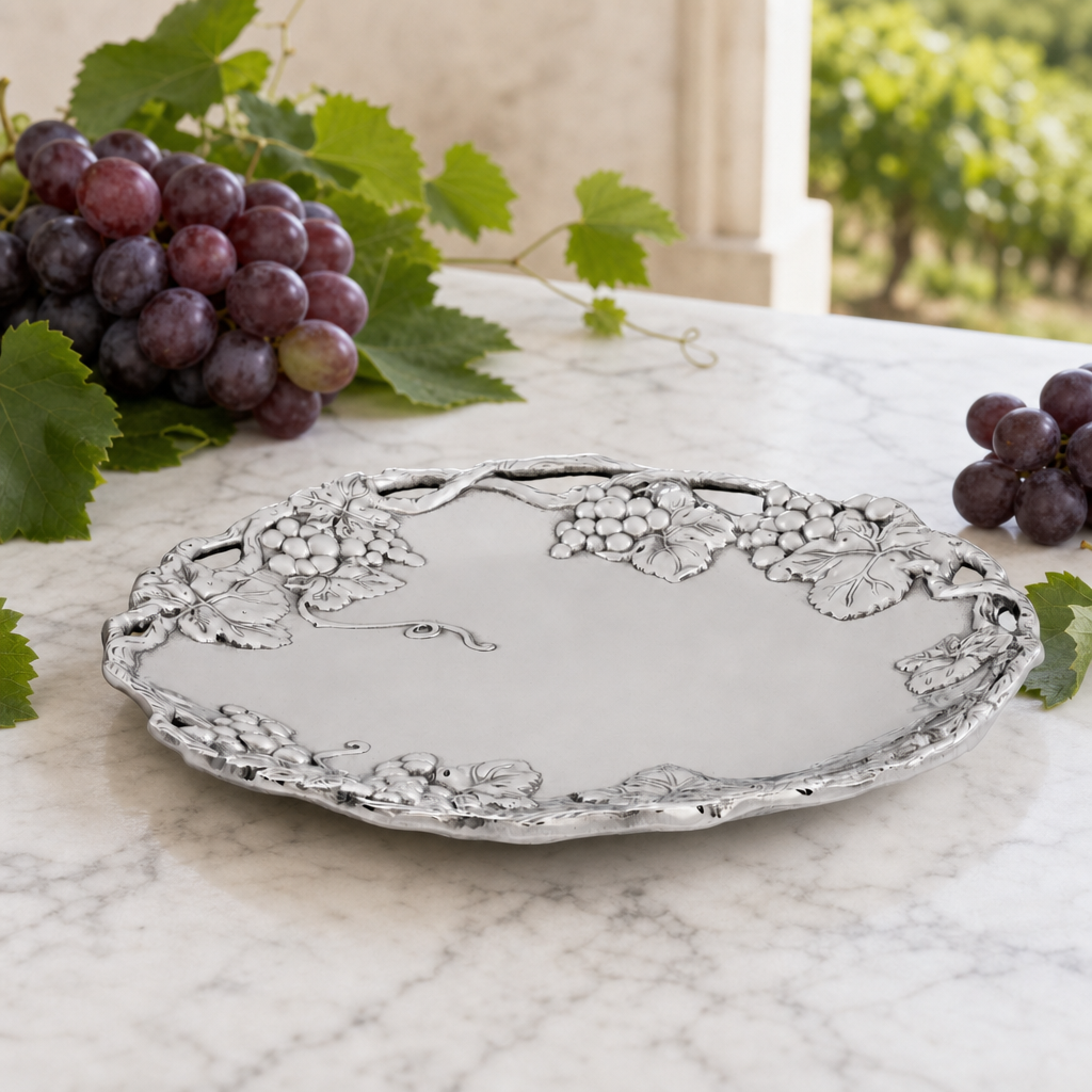 Grape Round Tray 15 3