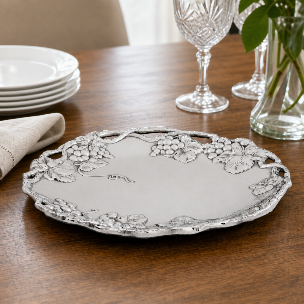 Grape Round Tray 15 7