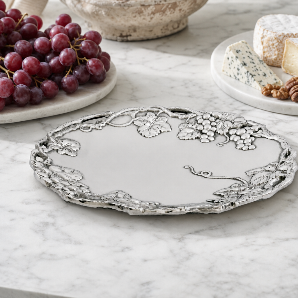 Grape Round Tray 15 6