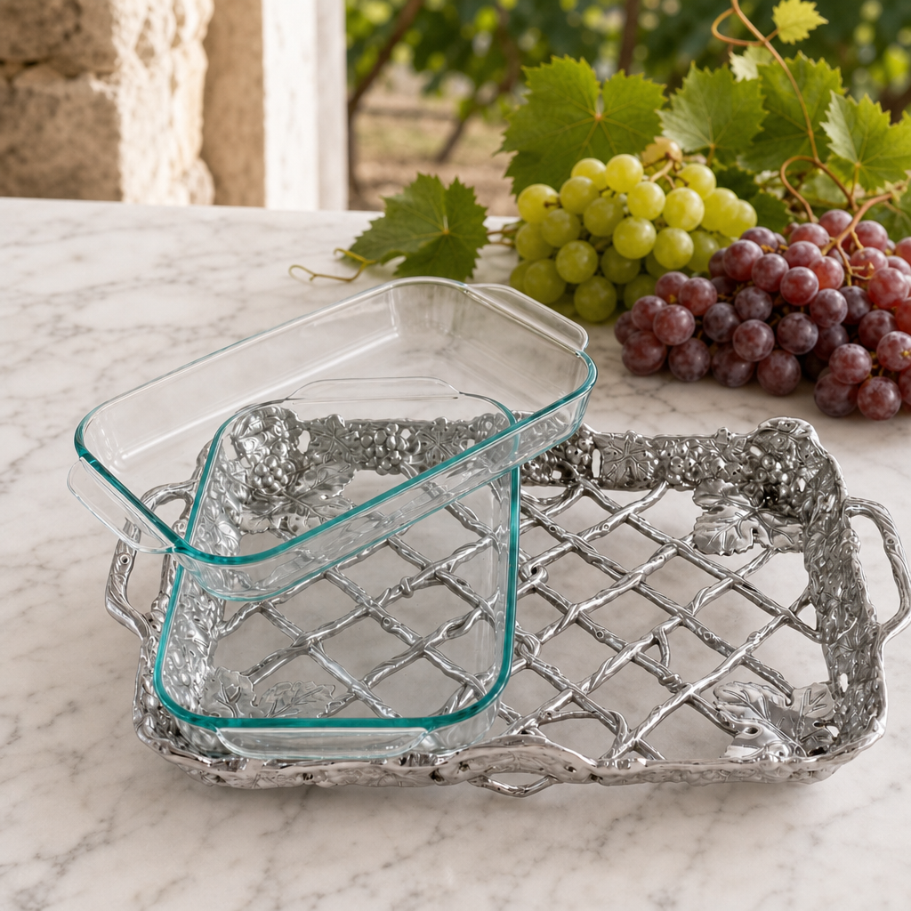 Grape Pyrex Holder 2qt 3