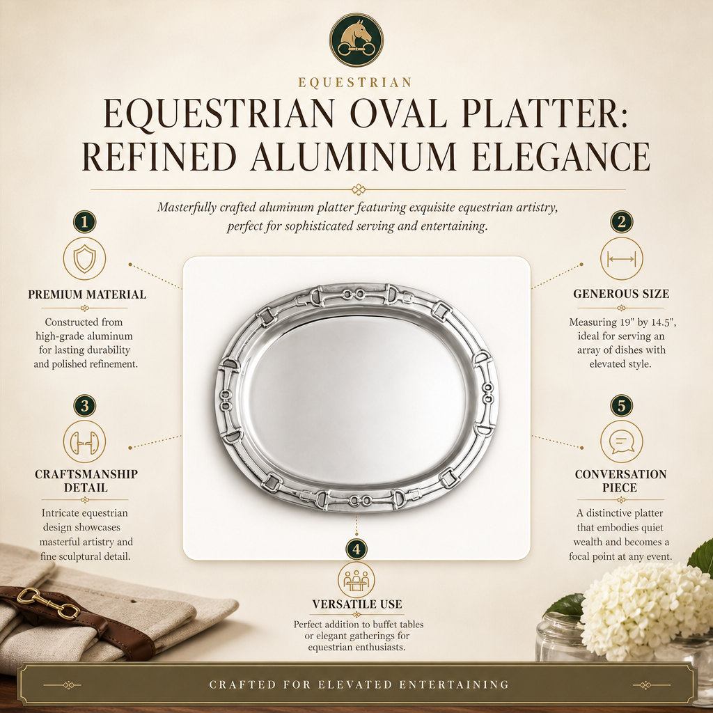 Equestrian Oval Platter 11