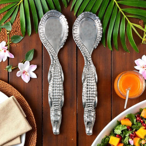 Alligator Figural Serving Set