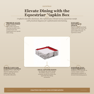 Equestrian Luncheon Napkin Box 6