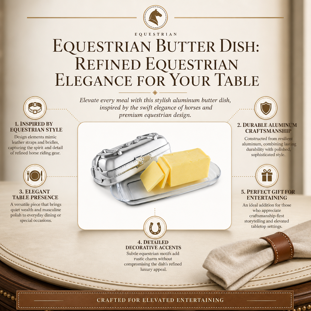 Equestrian Butter Dish 11