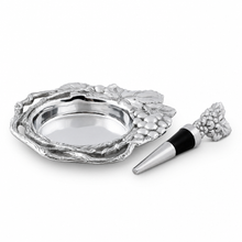 Grape Wine Coaster and Stopper Set 1