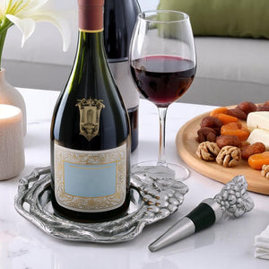 Grape Wine Coaster and Stopper Set 9