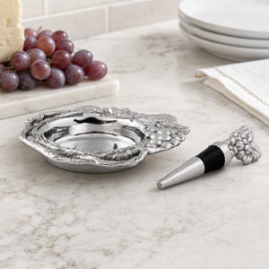 Grape Wine Coaster and Stopper Set 7