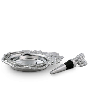 Grape Wine Coaster and Stopper Set 10