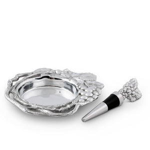 Grape Wine Coaster and Stopper Set 11