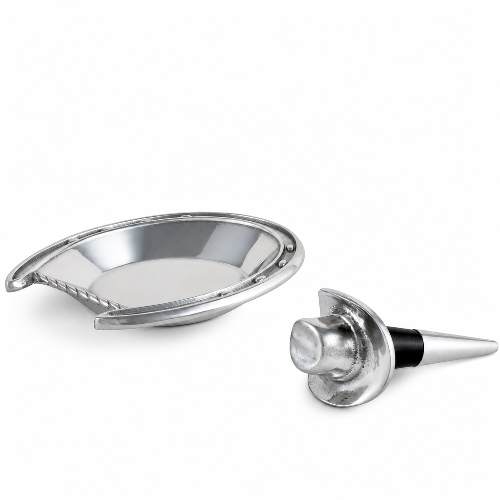Horseshoe Wine Coaster and Hat Stopper Set 1