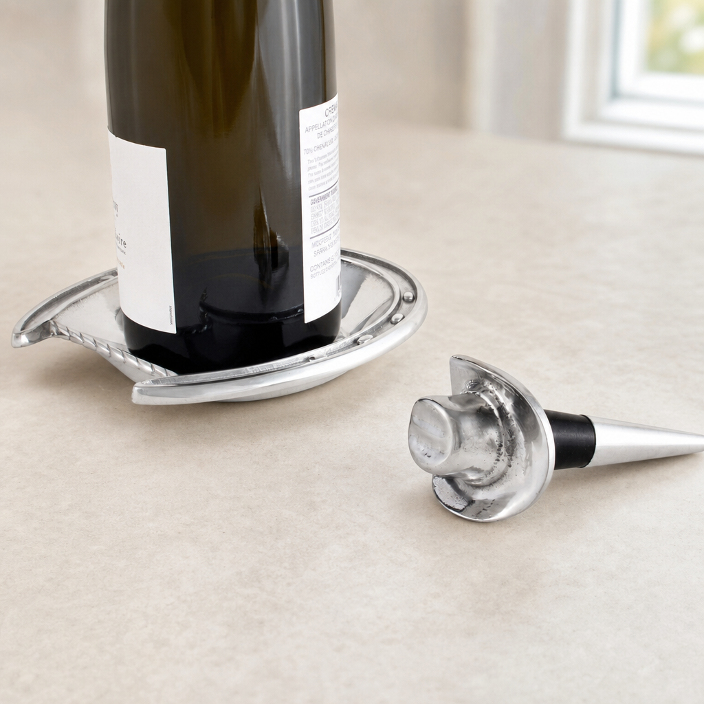 Horseshoe Wine Coaster and Hat Stopper Set 7