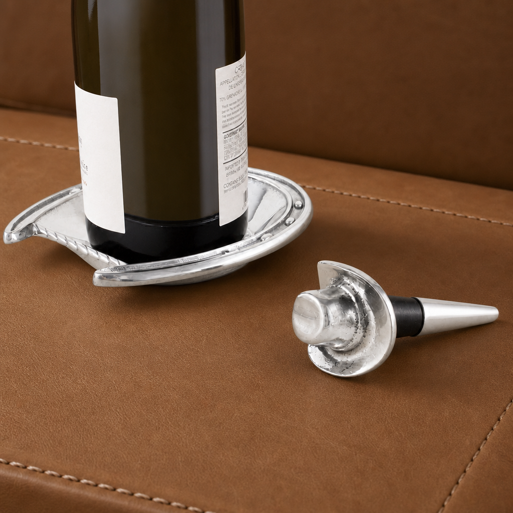 Horseshoe Wine Coaster and Hat Stopper Set 8