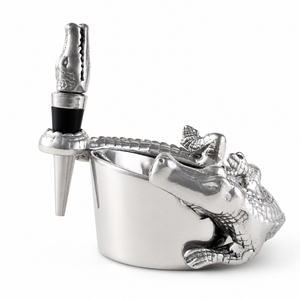 Alligator Wine Coaster and Stopper Set 1