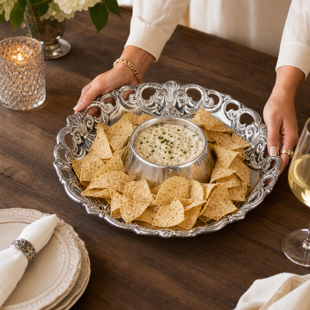 Fleur-De-Lis Chip and Dip 4