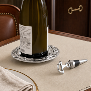 Equestrian Wine Coaster and Stopper Set 3